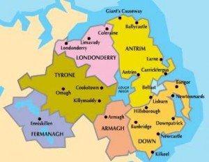 Northern_ireland_map Northern ireland map 300x2331 £44 million Wind Power investment Northern Ireland
