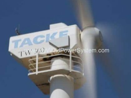 TACKE TW300 – Wind Turbines Sale 10kW - 500kW Wind Turbines - OFFERED Category TACKE TW300 – Wind Turbines Sale 10kW - 500kW Product