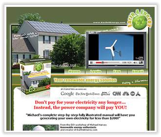 earth4 screen2 Green Electricity   Cost Savings From Residential Wind Turbines