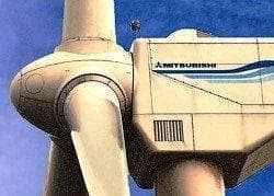 mitsubishi mwt 1000 wind turbine MITSUBISHI MWT1000  1MW   Sale