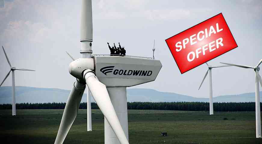 GoldWind wind Turbine S48 750kw front pic final211 GOLDWIND S48 Wind Turbines 750kW  For Sale