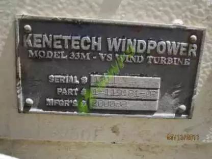 KENETECH KVS-33 Used Wind Turbines MARKETPLACE Category - Image 35 KENETECH KVS-33 Used Wind Turbines Product Image 35
