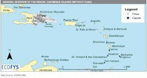 Carribean without Cuba 300x1601 First Large Scale Wind Farms for Dominican Republic   Wind Turbines supplied by Vestas