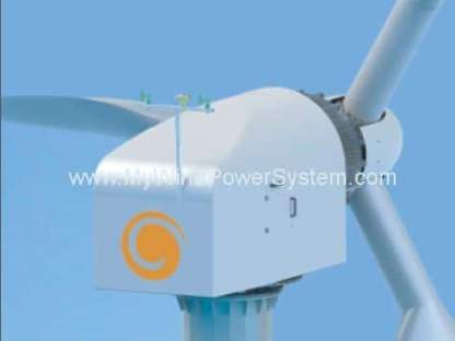 Why are Wind Turbines White? Ciesse Energia 100Wheel_100kW Wind Turbine Nacelle
