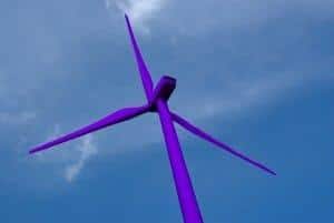 Why are Wind Turbines White? wind turbine purple1 300x2011