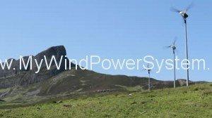 Renewable Energy Islands stock footage wind turbines and an sgurr isle of eigg scotland1 300x1681