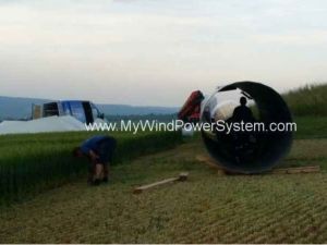 Micon M700 Wind Turbine Germany dismantled