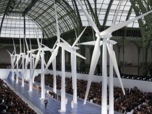 Paris Wind turbines on the catwalk
