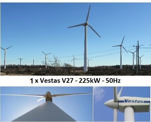 1 x Vestas V27 V29 compilation new VESTAS V27   225kW   29m Rotor   Wind Turbine For Sale