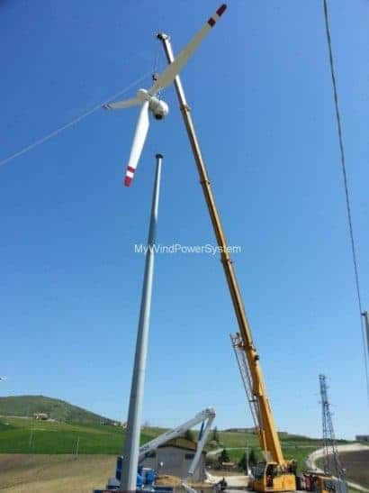 WINDKING FD18 50 Used 50kW   Direct Drive   Wind Turbine WindKing 18 50kW PMG Wind Turbine b e1598558514207