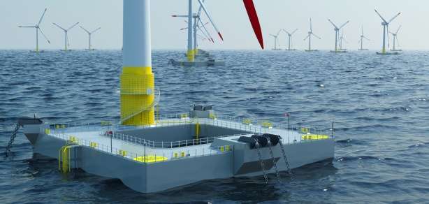 IDEOL floating platform image IDEOL floating platform Offshore France
