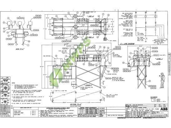 ABB Capacitor 34.5 kV Fused   Instructions Diagram.pdf abb capacitor bank 4.5 mvar 34.5 kv fused instructions diagram 547x410px