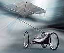 kite-car kite car3 Green Bird Wind Power World Land Sailing Speed Record On Ice