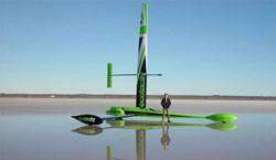the-greenbird-wind-powered-car1 the greenbird wind powered car13 Green Bird Wind Power World Land Sailing Speed Record On Ice