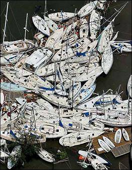 Yachts destroyed by Hurricane Katrina hurricane katrina 63 Wind Power – ‘When Nature Gets Angry’ The Worst Natural Disasters Caused By Wind