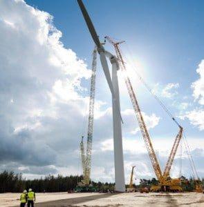 Windturbine mit weltgröÃtem Rotor nimmt Betrieb auf / Wind tur Siemens6MW154mturbineinstallation 295x3001 The Worlds Biggest Turbine