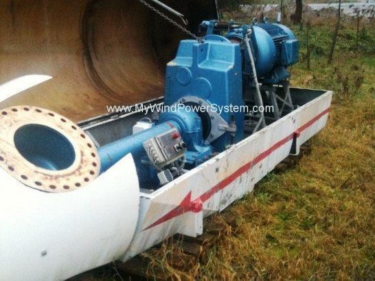 Enercon E16 55kW Wind Turbine nacelle open 2 Enercon E16 55kW