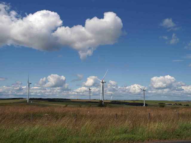 Exploding Some Myths about Wind Power Moorland and a wind turbine farm from Hedley Hall Lane Tow Law geograph.org .uk 1409488 1 Exploding Some Myths about Wind Power