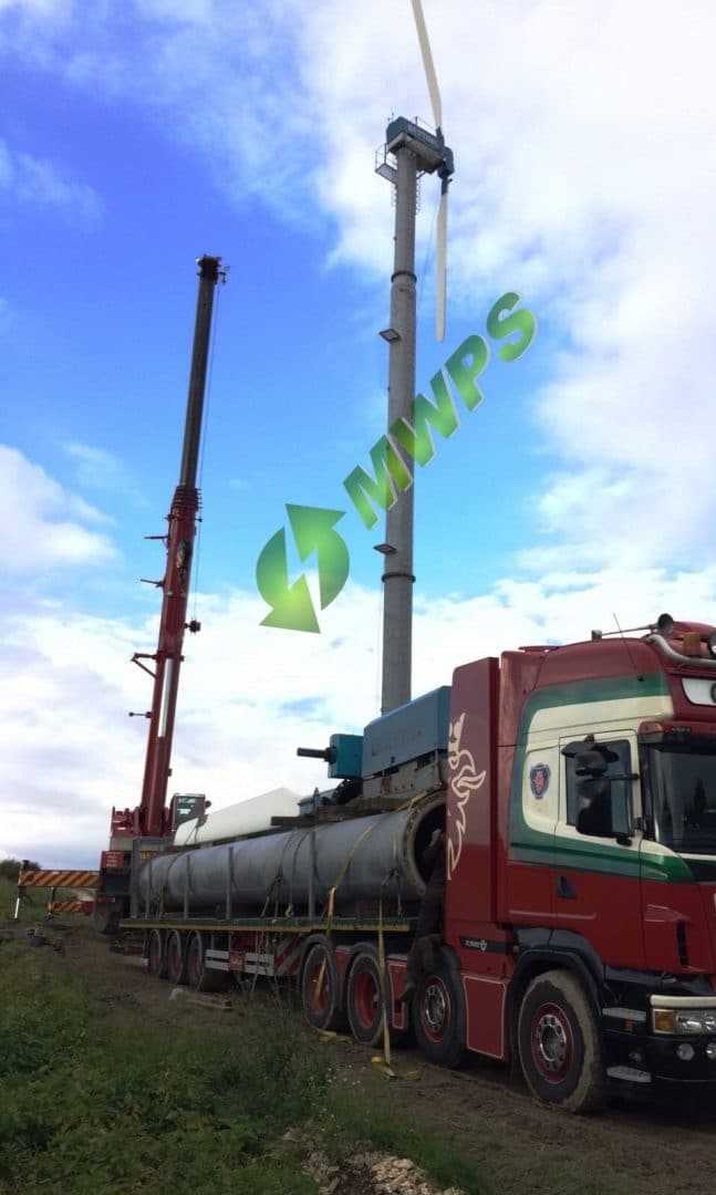 Lagerwey LW18 80 UK loaded on truck 30m 2 LAGERWEY LW/18/80   80kW Wind Turbine