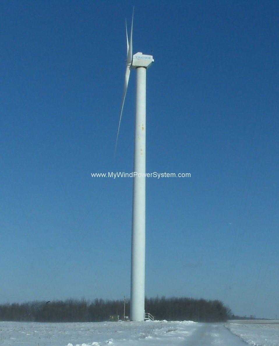 Tacke TW600e Wind Turbine 3 (2) Tacke TW600e Wind Turbine 3 21 Tacke TW600e CWM 600kW (60Hz) Wind Turbines