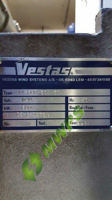 VESTAS V44 – 600kw – Used Wind Turbine for Sale